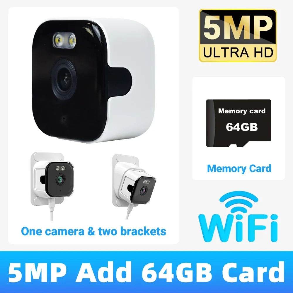 Compact WiFi window camera with infrared night vision
