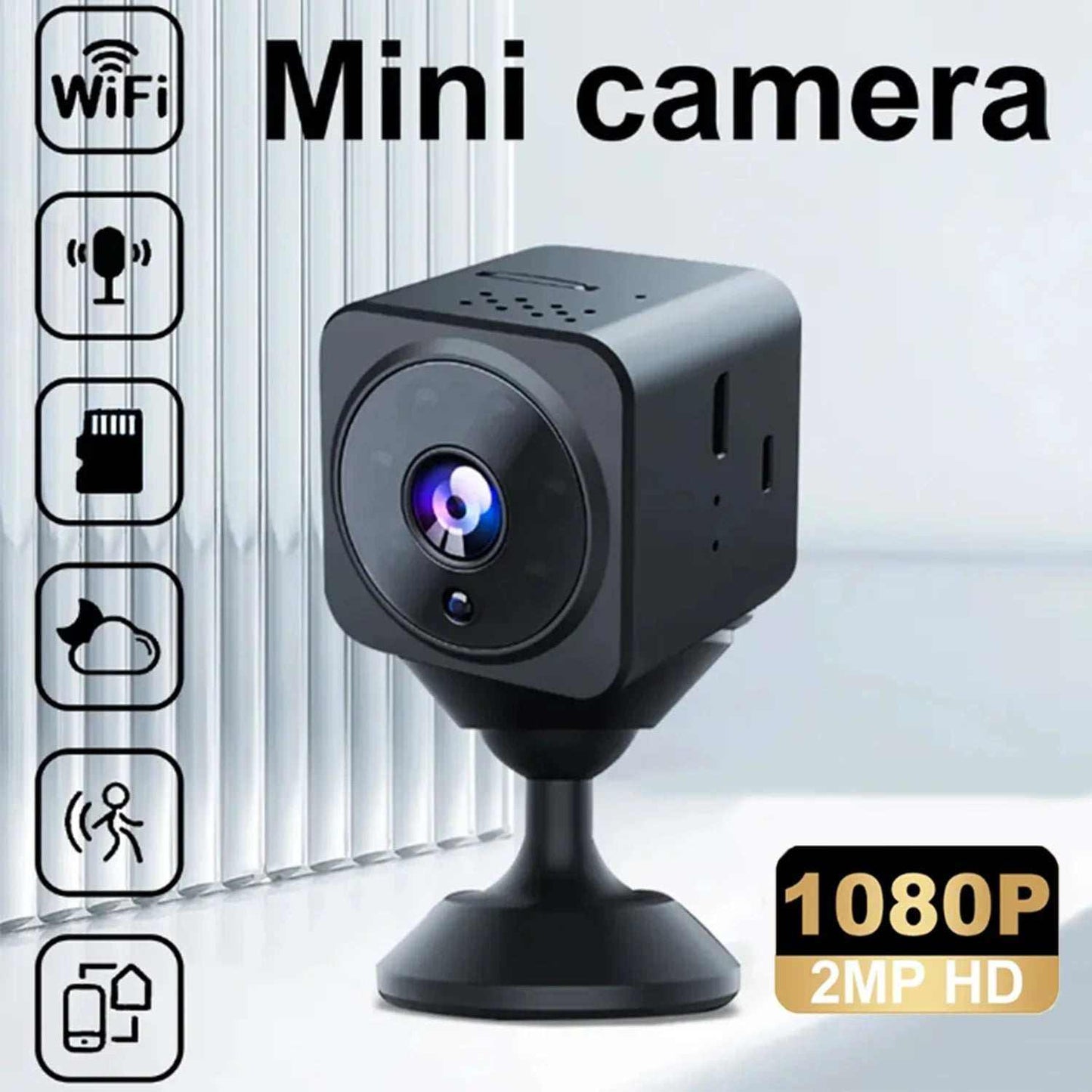 Mini security camera with night vision and long battery life