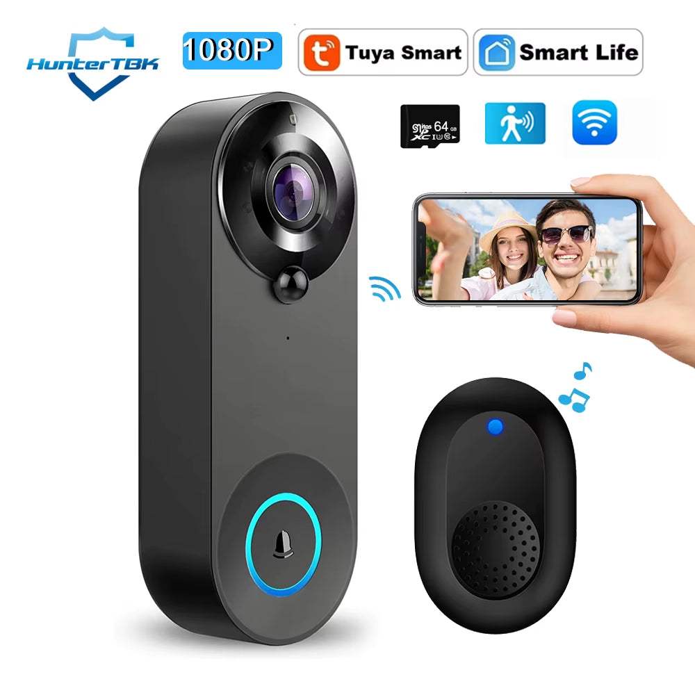 Wireless WiFi Smart Video Doorbell with two-way audio