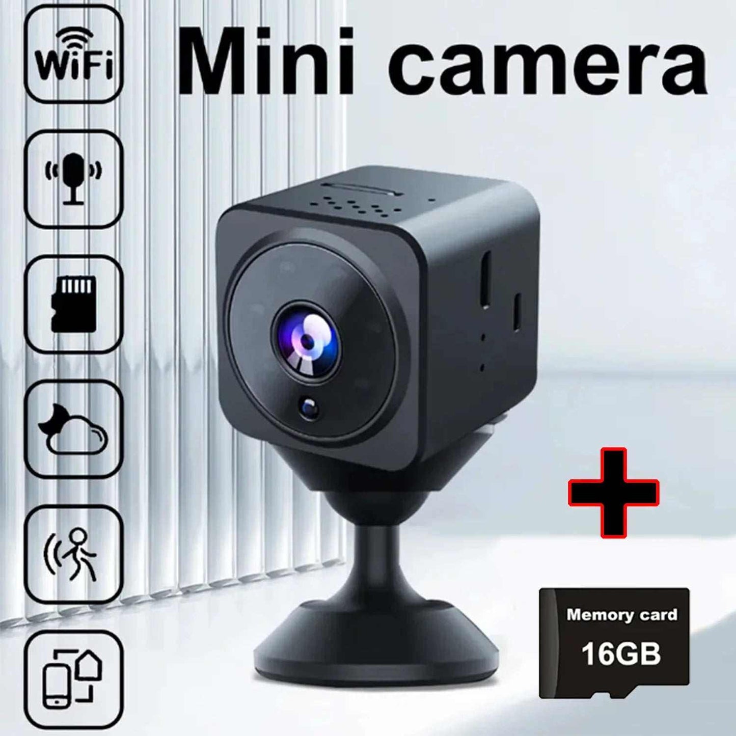 Motion detection mini camera for home and travel security