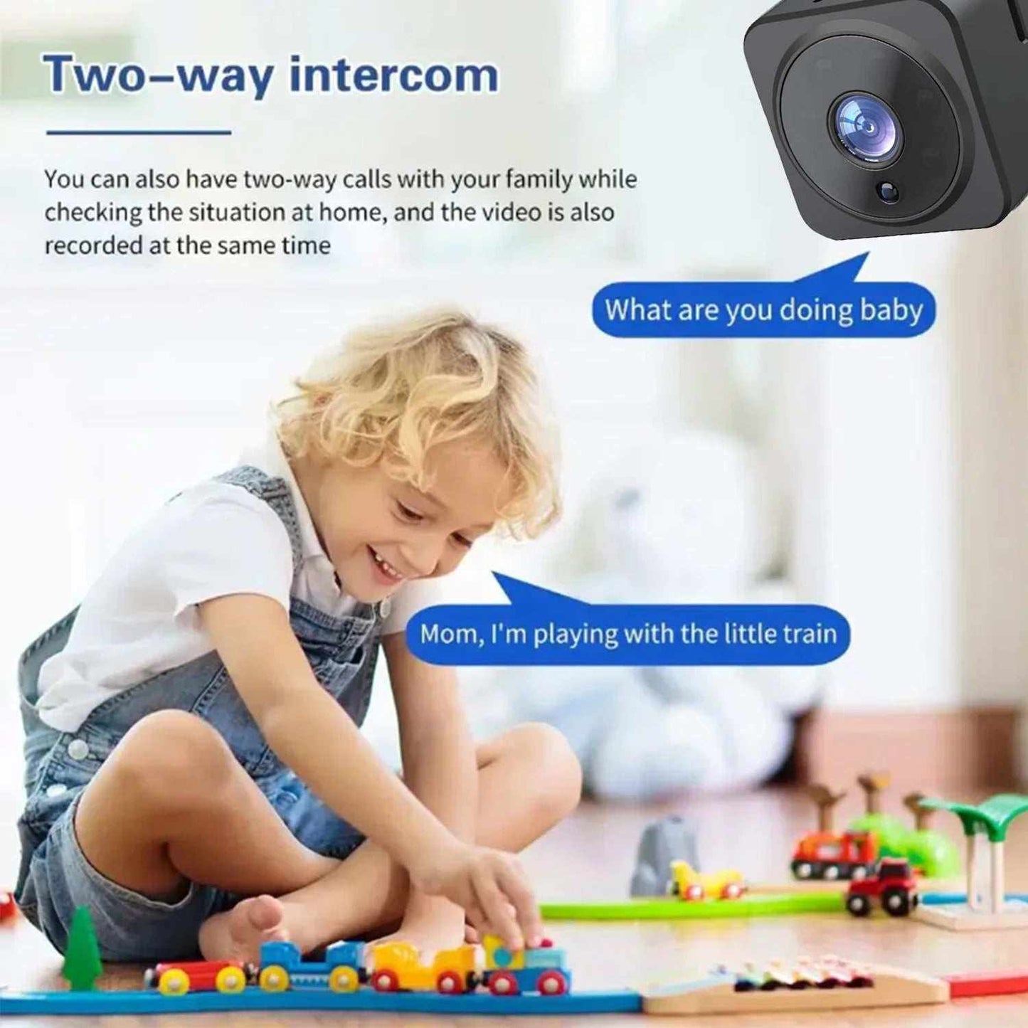Motion detection mini camera for home and travel security