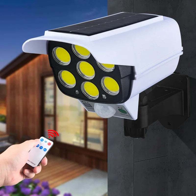 Waterproof Solar Simulation Monitoring Wall Lamp for courtyard security