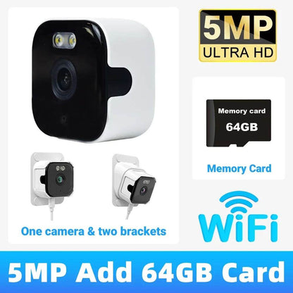 Compact WiFi window camera with infrared night vision