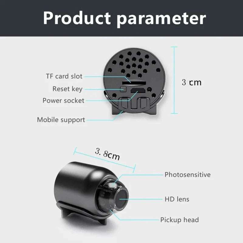 Compact 1080P Wireless Security Camera with magnetic mount