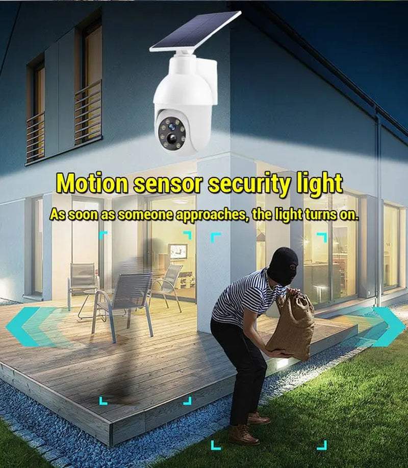 Solar Light Intelligent Body Sensor Lighting Lamp Simulation Surveillance Camera Solar Garden Light Rainproof Waterproof