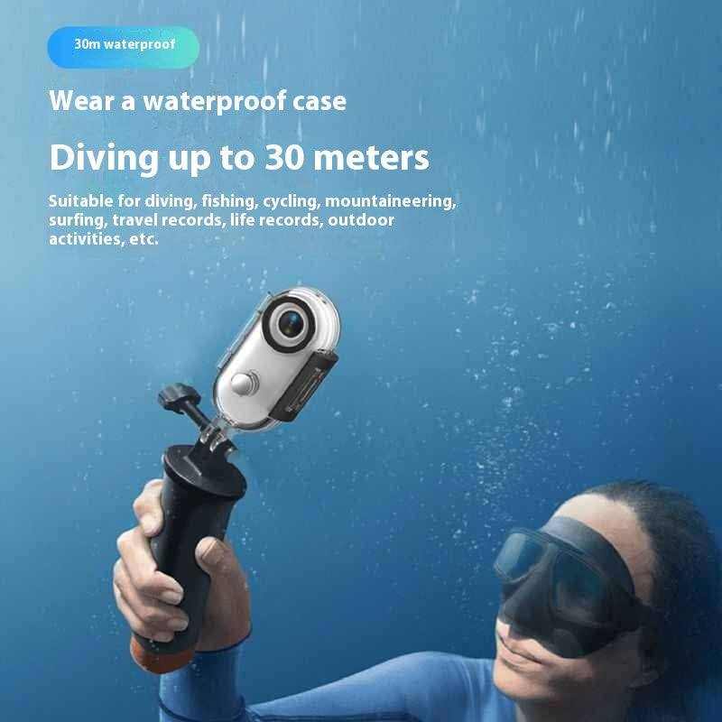 Outdoor Sports Mini Action Camera in wide-angle video mode
