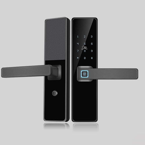 Biometric Fingerprint Door Lock K7 Pro+ in black finish