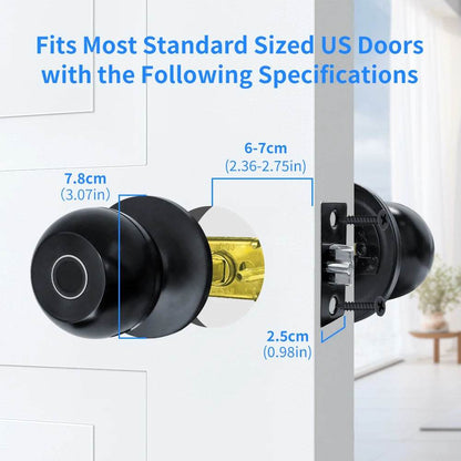 Biometric Smart Fingerprint Door Lock with key access