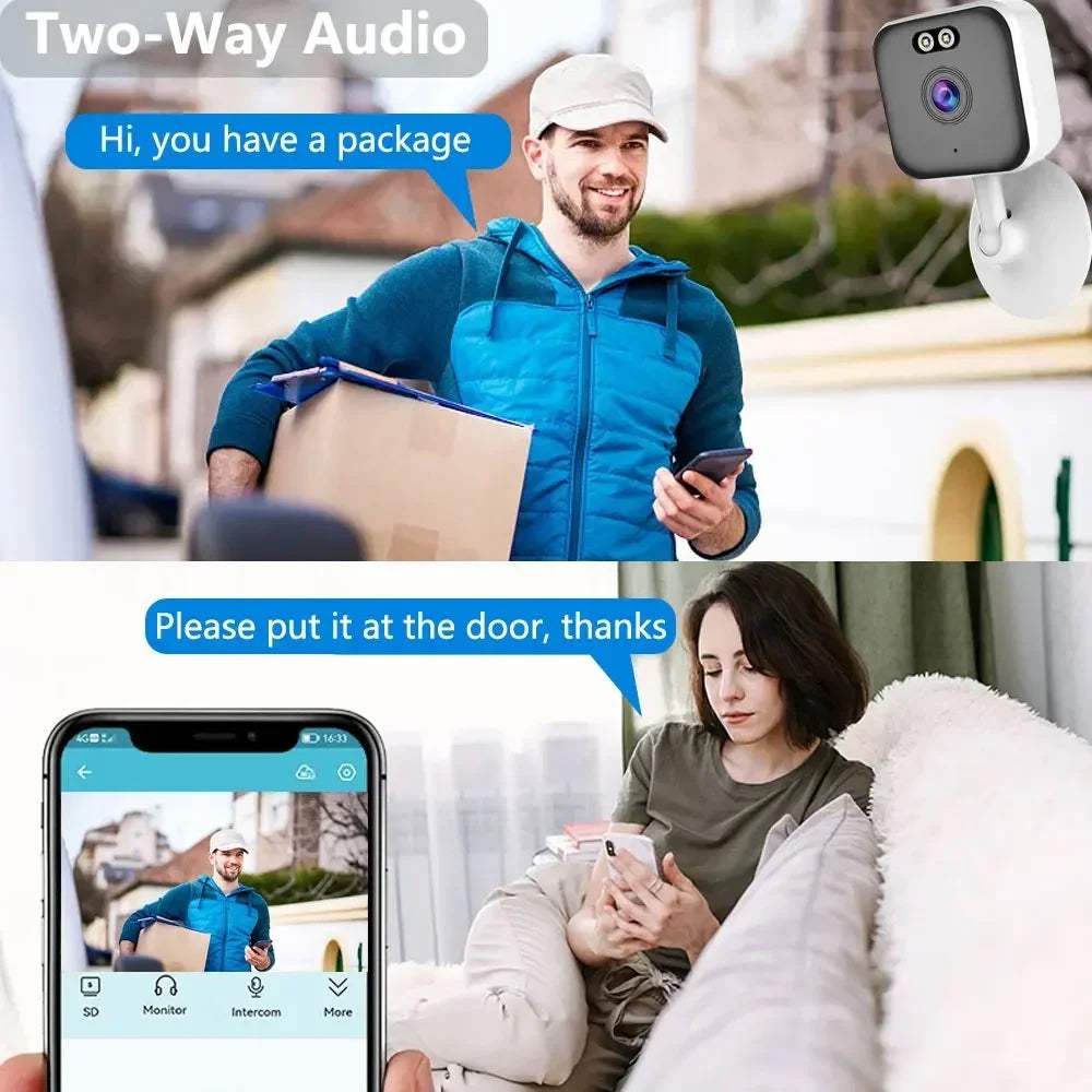 Tuya Smart Mini 5MP Wifi IP Camera Indoor Wireless Color Night Home Security AI Human Detect CCTV Surveillance Block Camera