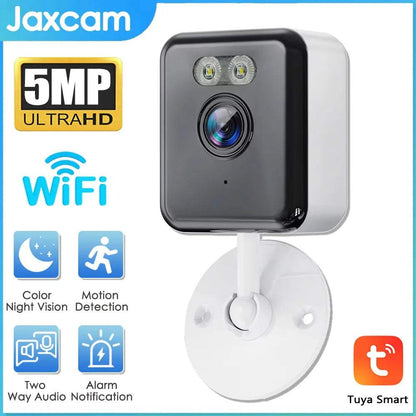 Tuya Smart Mini 5MP Wifi IP Camera Indoor Wireless Color Night Home Security AI Human Detect CCTV Surveillance Block Camera
