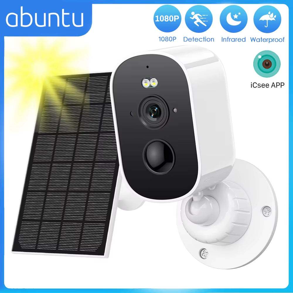 Waterproof 1080P WiFi Solar Camera for outdoor use
