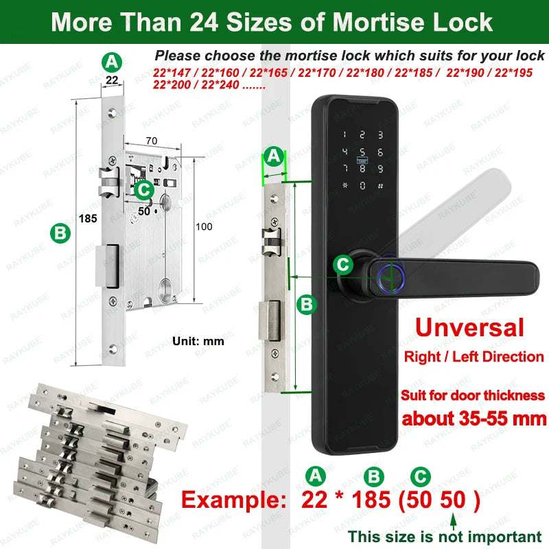Fingerprint door lock with anti-peep password protection