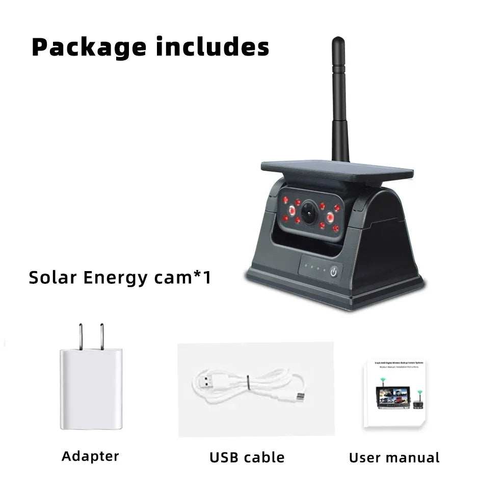 Wireless Solar Reversing Camera with magnetic mount