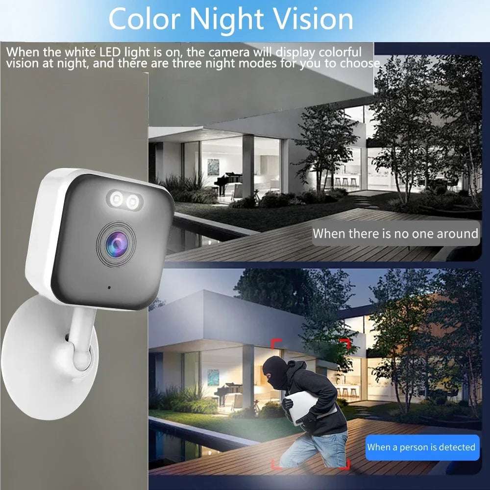 Tuya Smart Mini 5MP Wifi IP Camera Indoor Wireless Color Night Home Security AI Human Detect CCTV Surveillance Block Camera