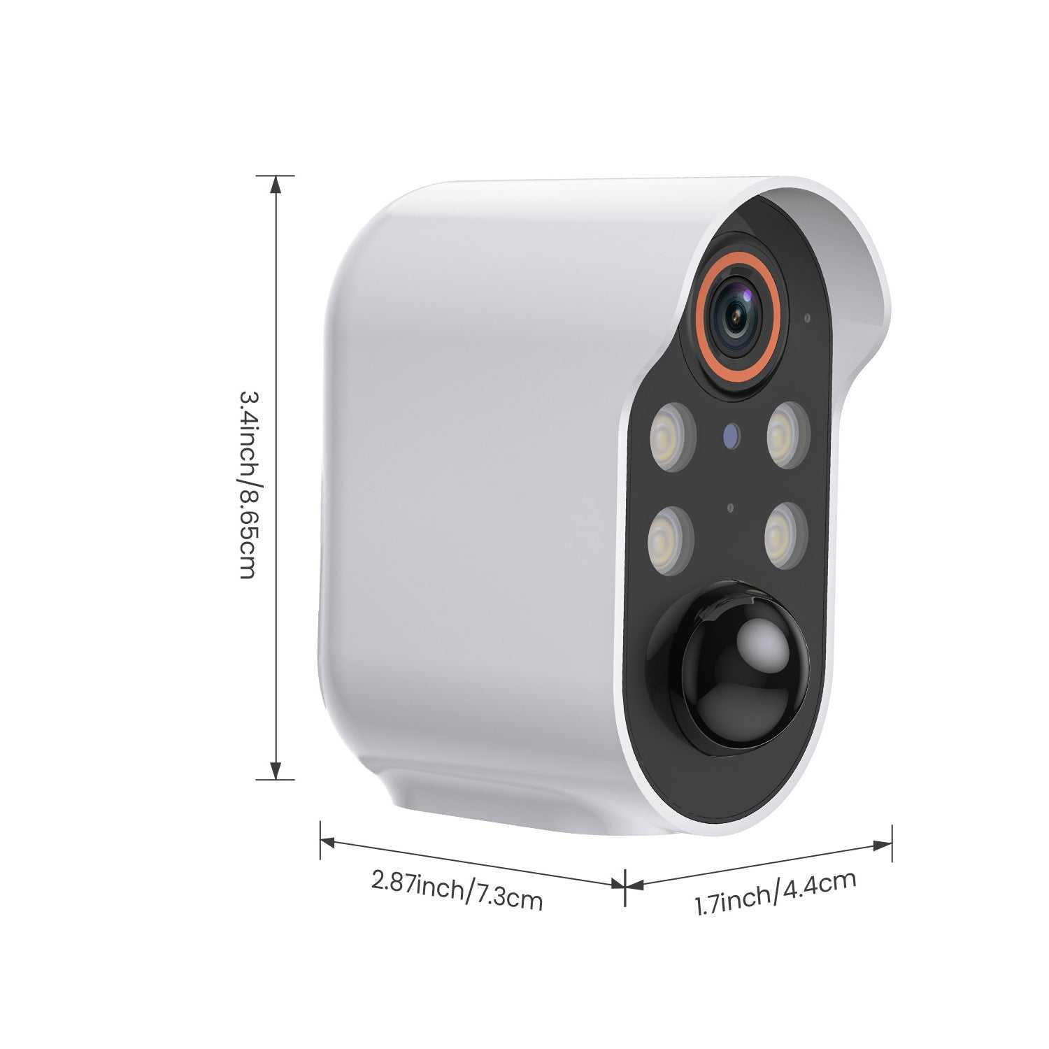 Solar Powered Security Camera with two-way voice intercom