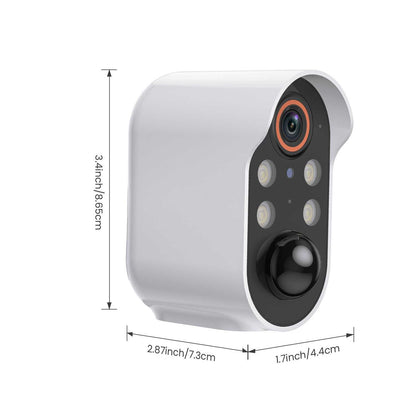 Solar Powered Security Camera with two-way voice intercom