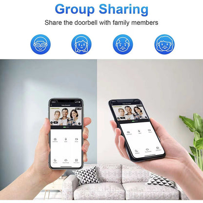WiFi Smart Video Doorbell with 1080P HD live view