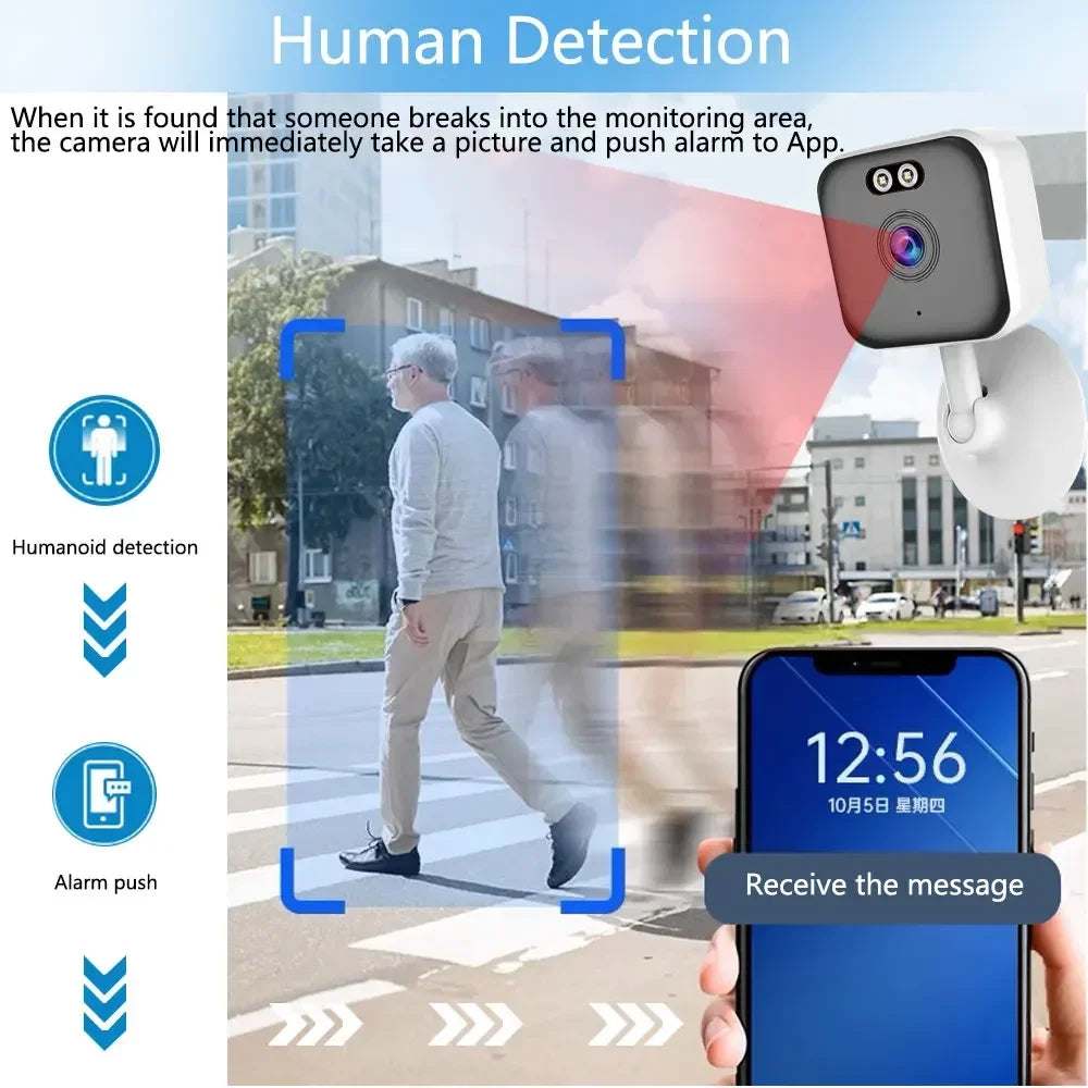 Tuya Smart Mini 5MP Wifi IP Camera Indoor Wireless Color Night Home Security AI Human Detect CCTV Surveillance Block Camera