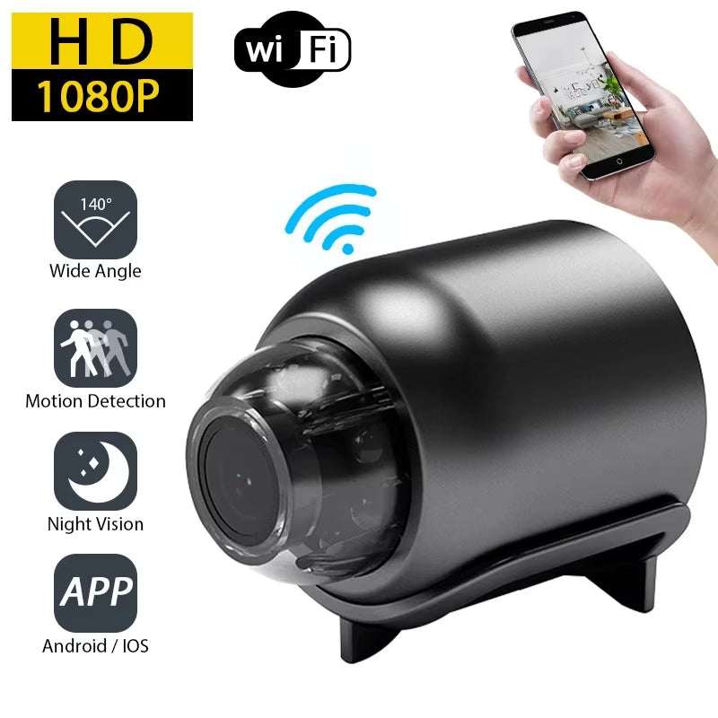 Compact 1080P Wireless Security Camera with magnetic mount