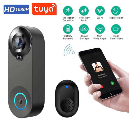 WiFi Smart Video Doorbell with PIR motion detection